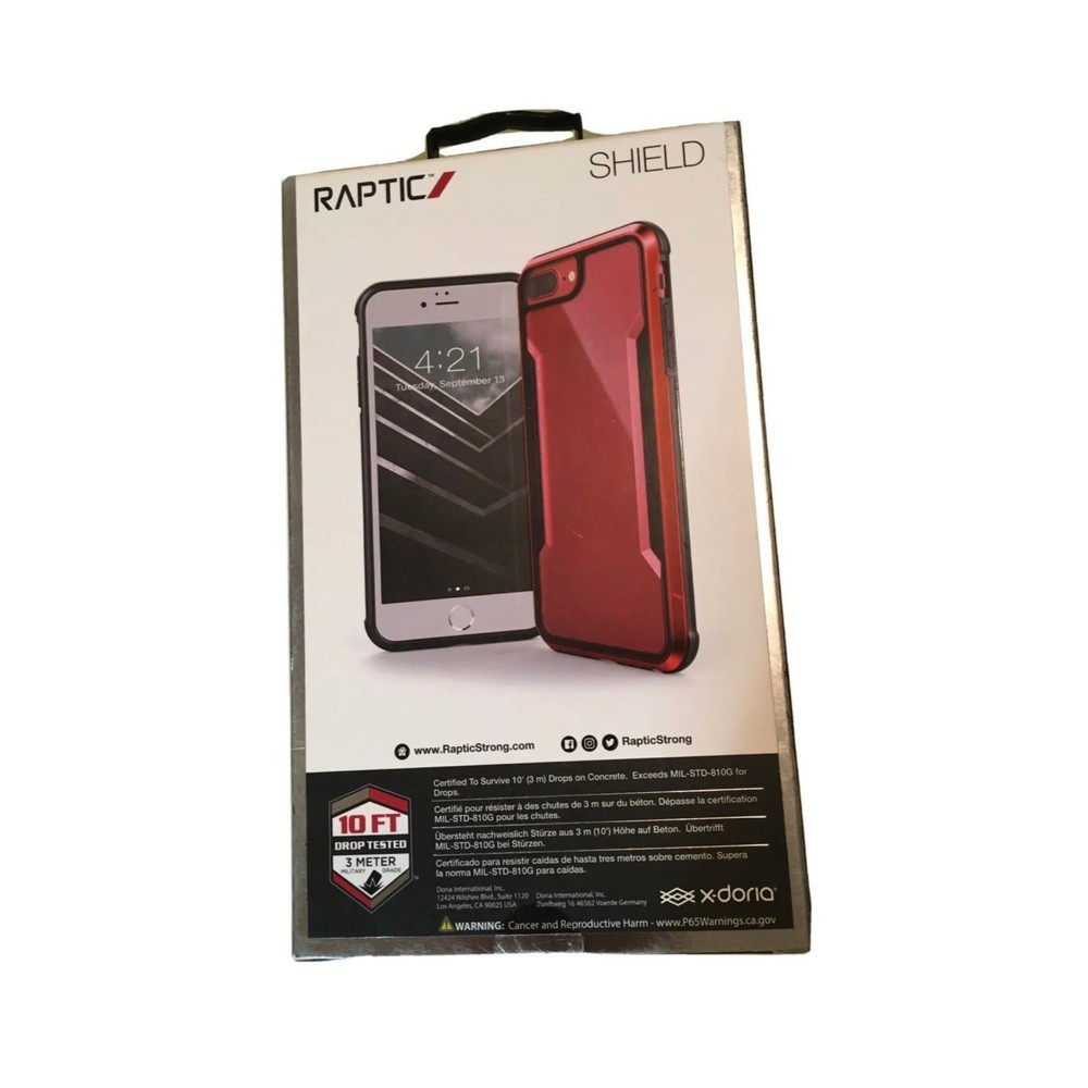 Raptic Shield Case Compatible with iPhone 8 Plus, 7 Plus, 6 Plus, Shock Absorbin
